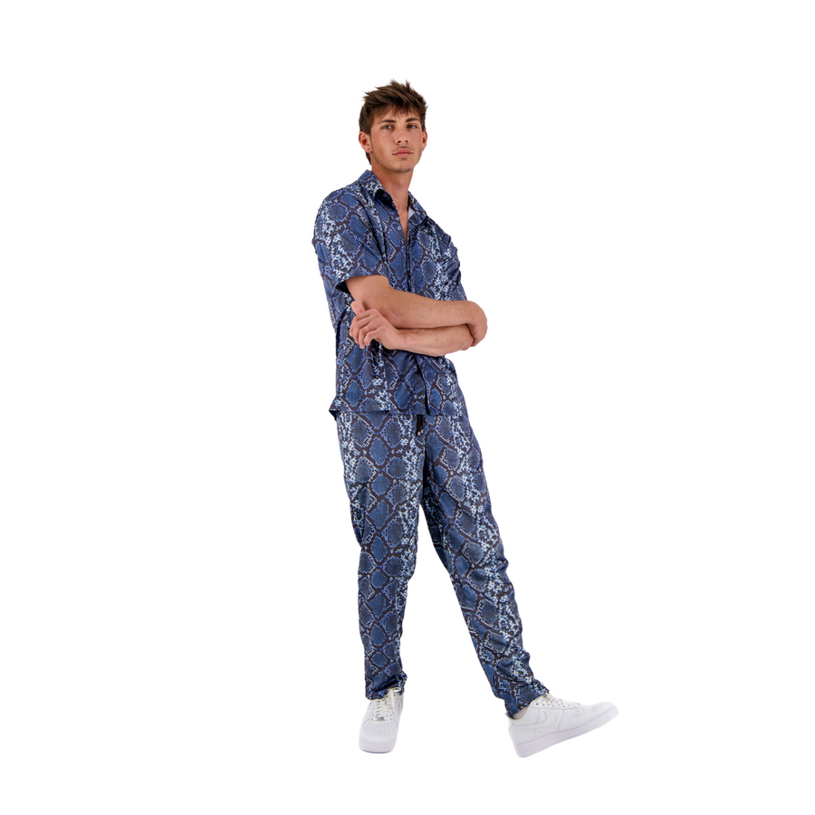 Blue Python Pant